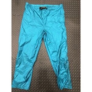 Vtg Eddie Bauer Men's Large Windbreaker Snow Outdoor Pants Zipper Legs Teal